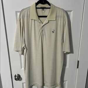 Peter Millar Cream Polo Shirt with Classic Design